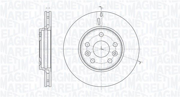 MAGNETI MARELLI stabdžių diskas 361302040568